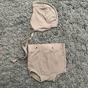 Kate Quinn Baby Bloomers & Flight Hat Bundle | Iceberg | Size 3-6 Months